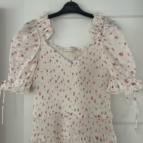 LoveShackFancy smocked mini dress - Picture 3 of 8